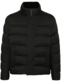 Herno faux-fur trim bomber jacket - Black