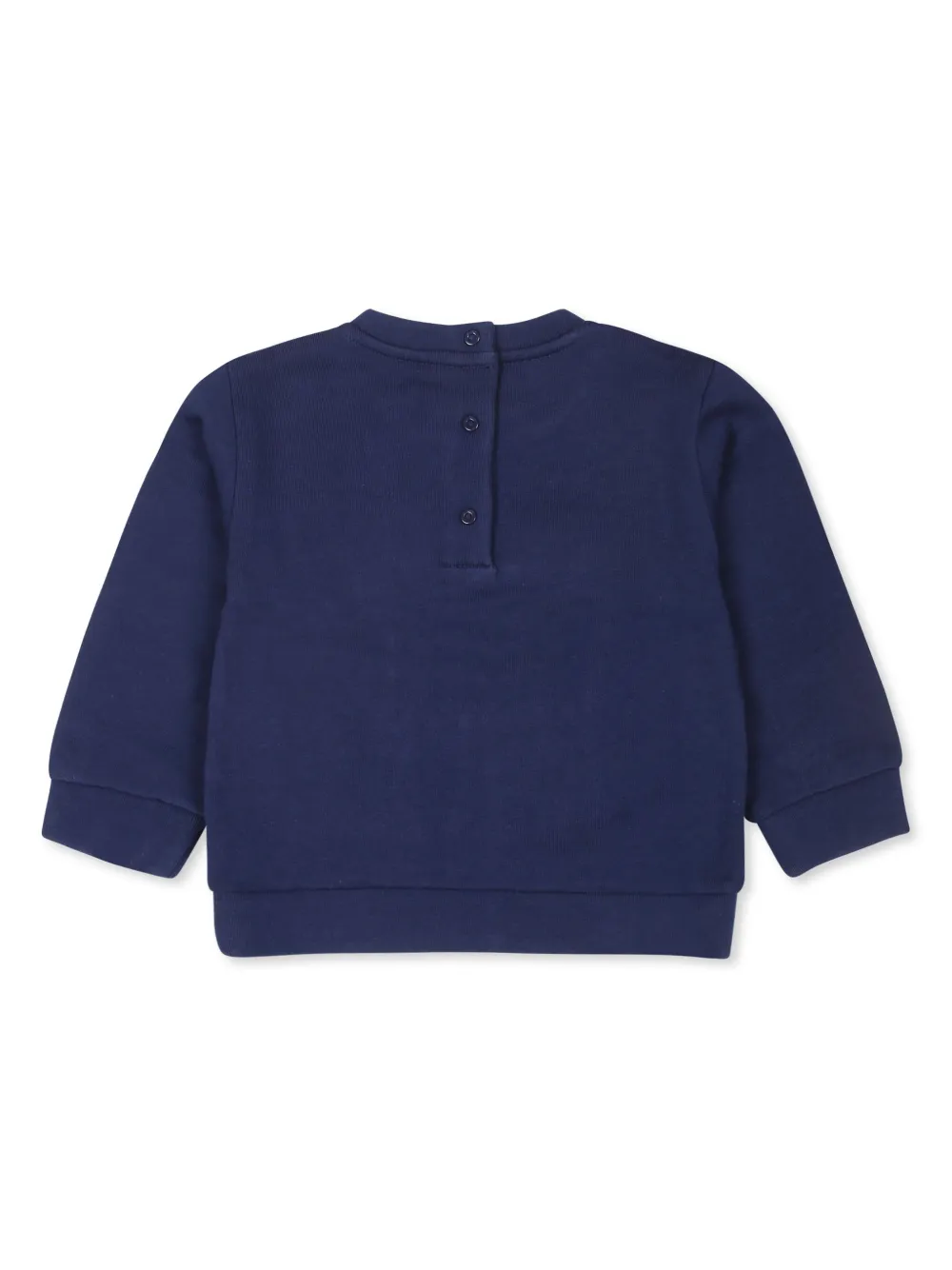 Fendi Kids Katoenen sweater met logoprint Blauw