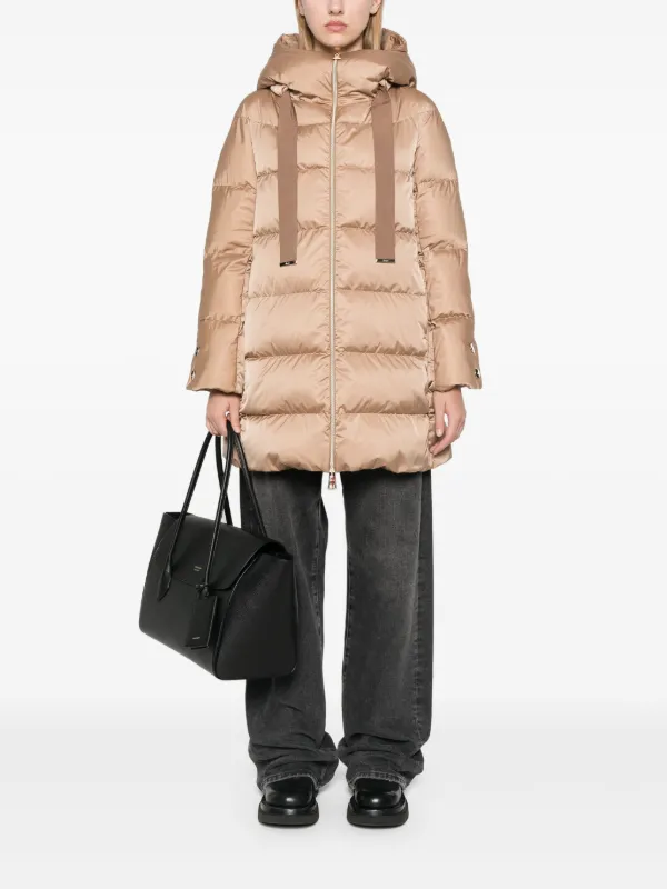 Herno ダウンジャケット ブラウン Herno フーデッド パデッドコート | ブラウン | FARFETCH JP