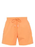 BOSS signature stripe and logo swim shorts - Orange