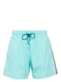 BOSS signature stripe and logo swim shorts - Green