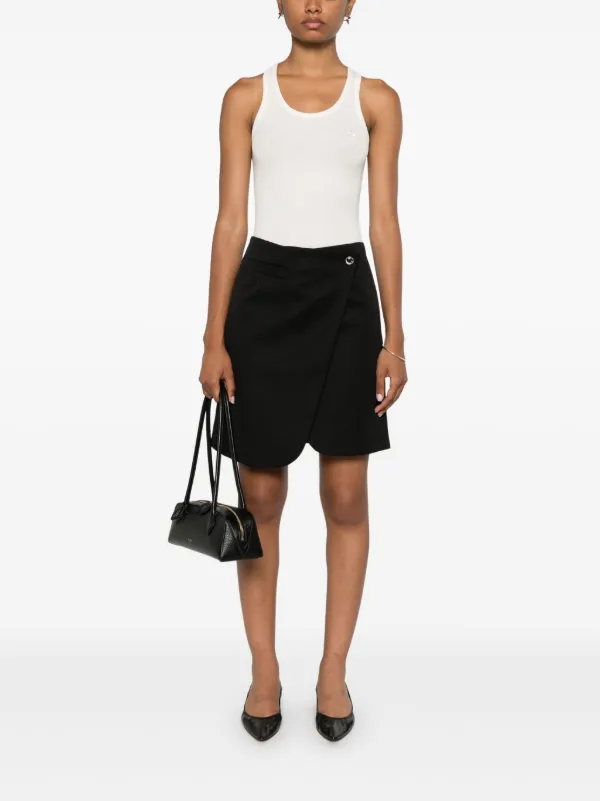 【関税込み】Coperni ブラック ラップ ミニスカート Coperni ラップミニスカート | ブラック | FARFETCH JP
