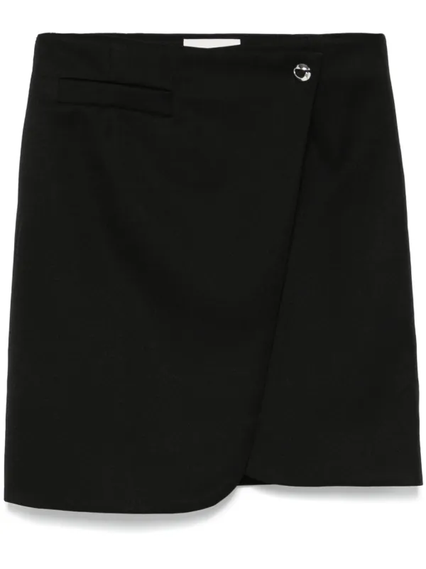 【関税込み】Coperni ブラック ラップ ミニスカート Coperni ラップミニスカート | ブラック | FARFETCH JP