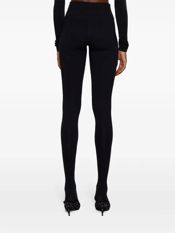 パンツ BALENCIAGA Women Leggings 7932944E2B91081 Black Balenciaga reflective-logo Leggings | Black | FARFETCH