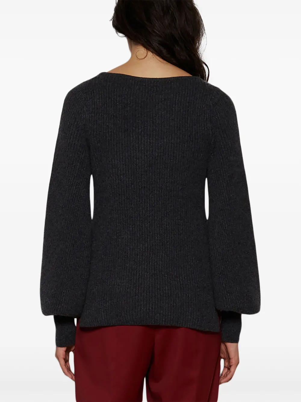 LouLou de Saison Ribgebreide trui Grijs