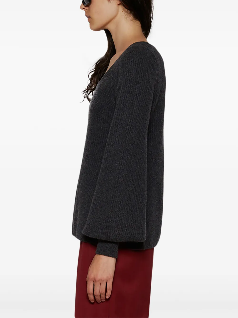 LouLou de Saison Ribgebreide trui Grijs