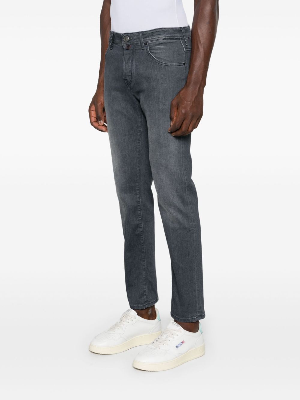 Shop Jacob Cohen Scott Jeans In Grey