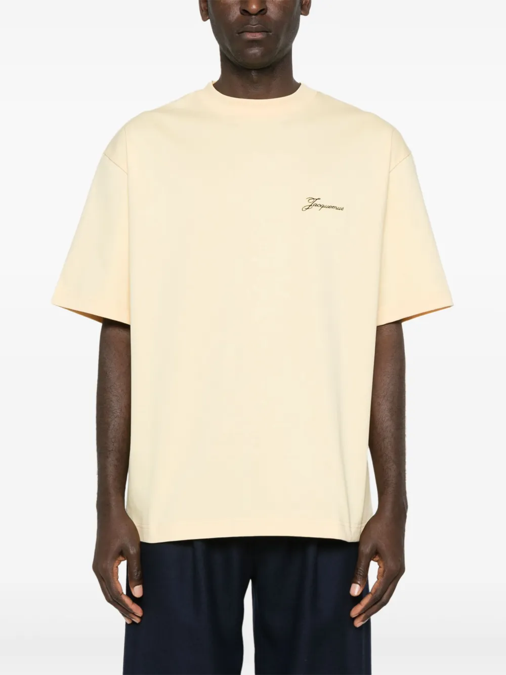 Jacquemus Le T-shirt Haltère T-shirt Geel