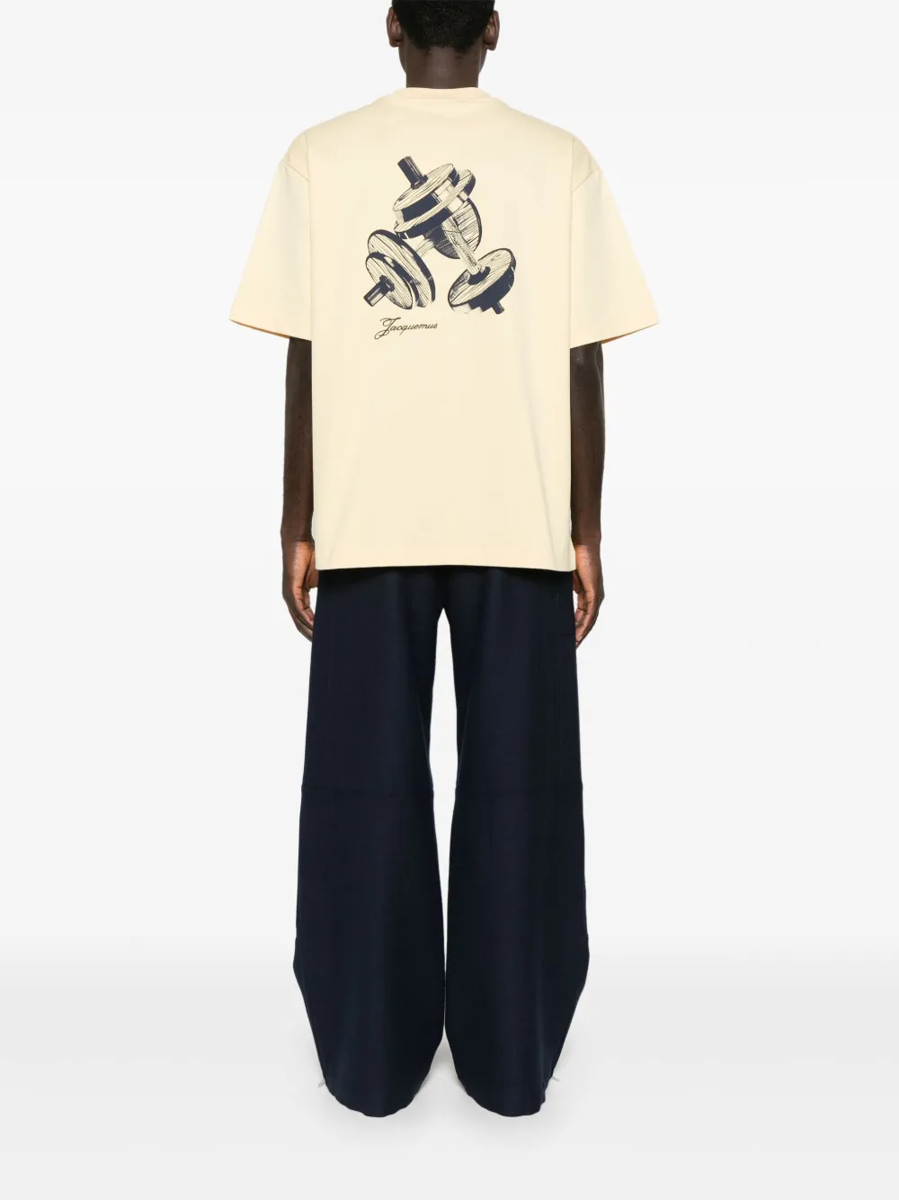 Jacquemus Le T-shirt Haltère T-shirt - Geel