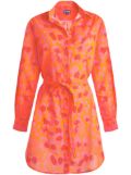 Vilebrequin voile shirt dress - Orange