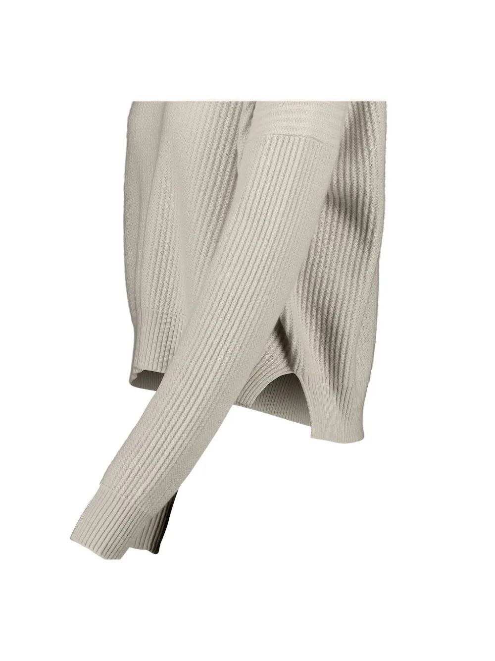 Allude Ribbed Sweater In Neutral