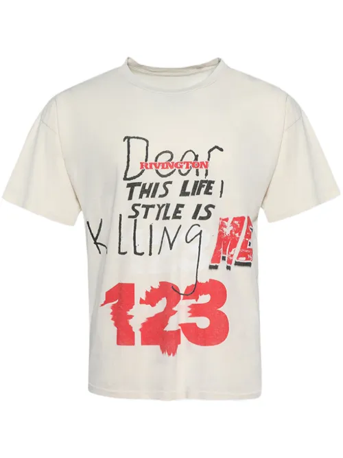 RRR123 t-shirt Killing Me - Blanc - RRR123 - Modalova