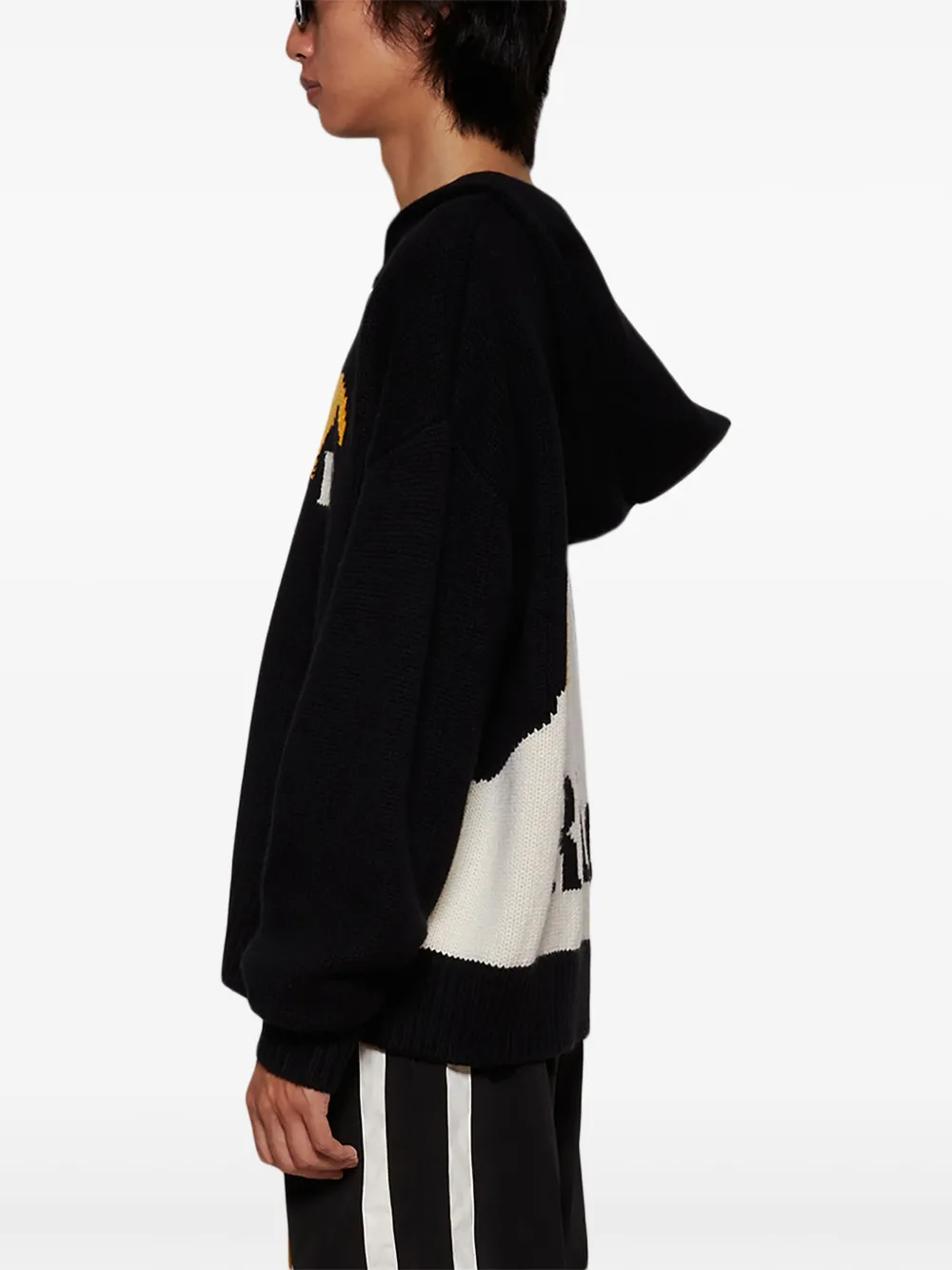RHUDE Moonlight gebreide hoodie Zwart