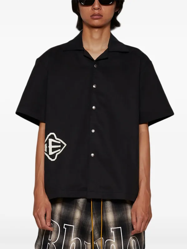 Tシャツ・カットソー RHUDE Men T-shirt Black RHPS25TT02012 2306 RHUDE: T-shirt men - Black | Rhude t-shirt RHPS25TT02012