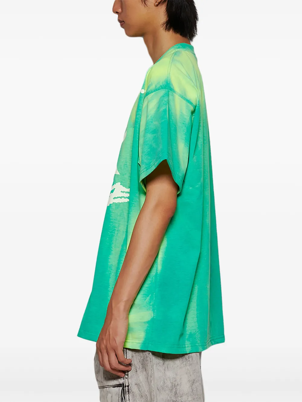 Rensuke Tokyo Graphic Loose T-shirt In Green