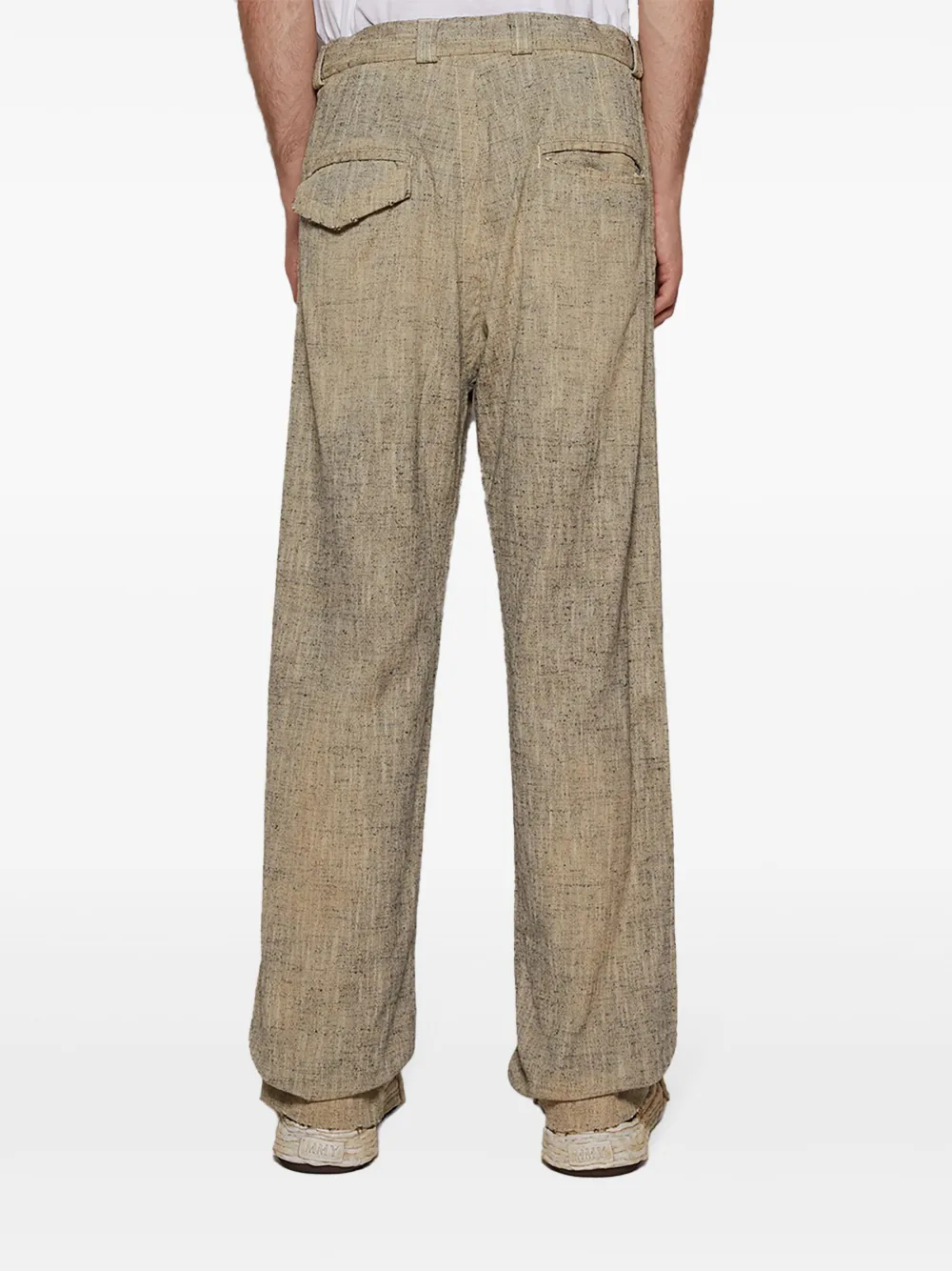 Maison MIHARA YASUHIRO Slub Nep broek Beige