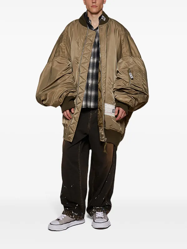 Maison MIHARA YASUHIRO Huge Flight Jacket | Green | FARFETCH