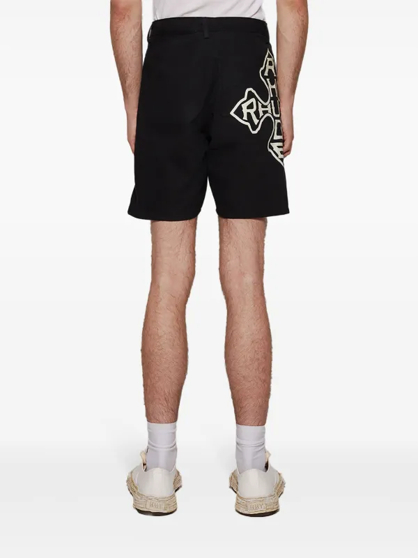 RHUDE ツイル ショートパンツ | ブラック | FARFETCH JP
