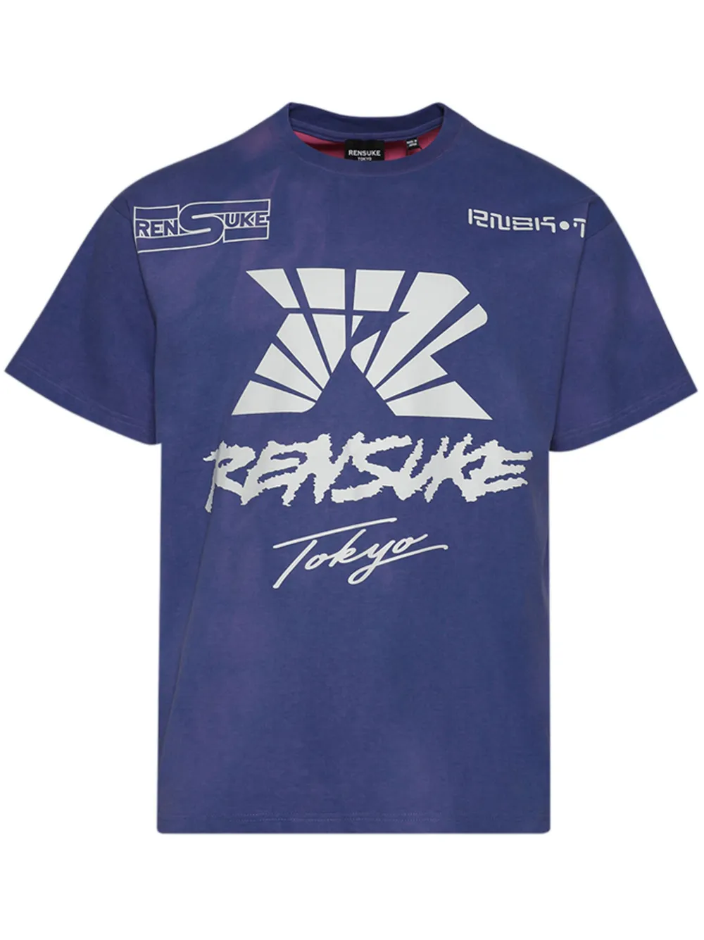RENSUKE TOKYO T-Shirt mit grafischem Print | Blau | Image 1