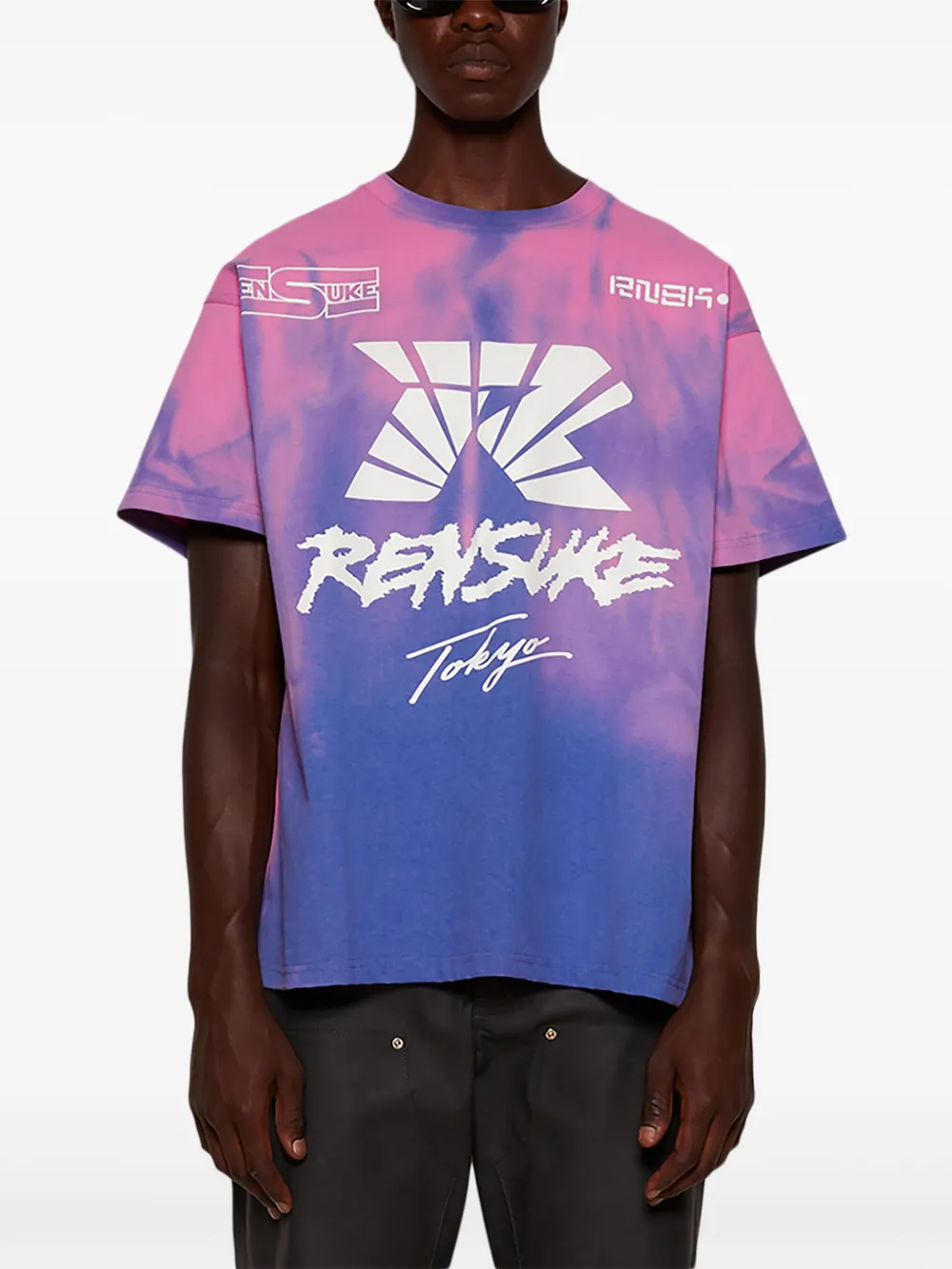 Rensuke Tokyo Graphic T-shirt In Blue