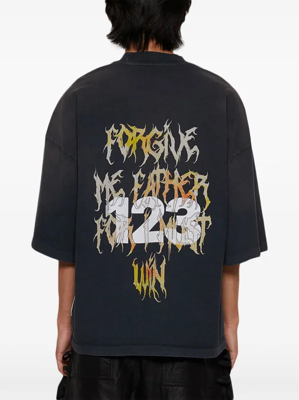 RRR123 Forgive Me Tシャツ | ブラック | FARFETCH JP