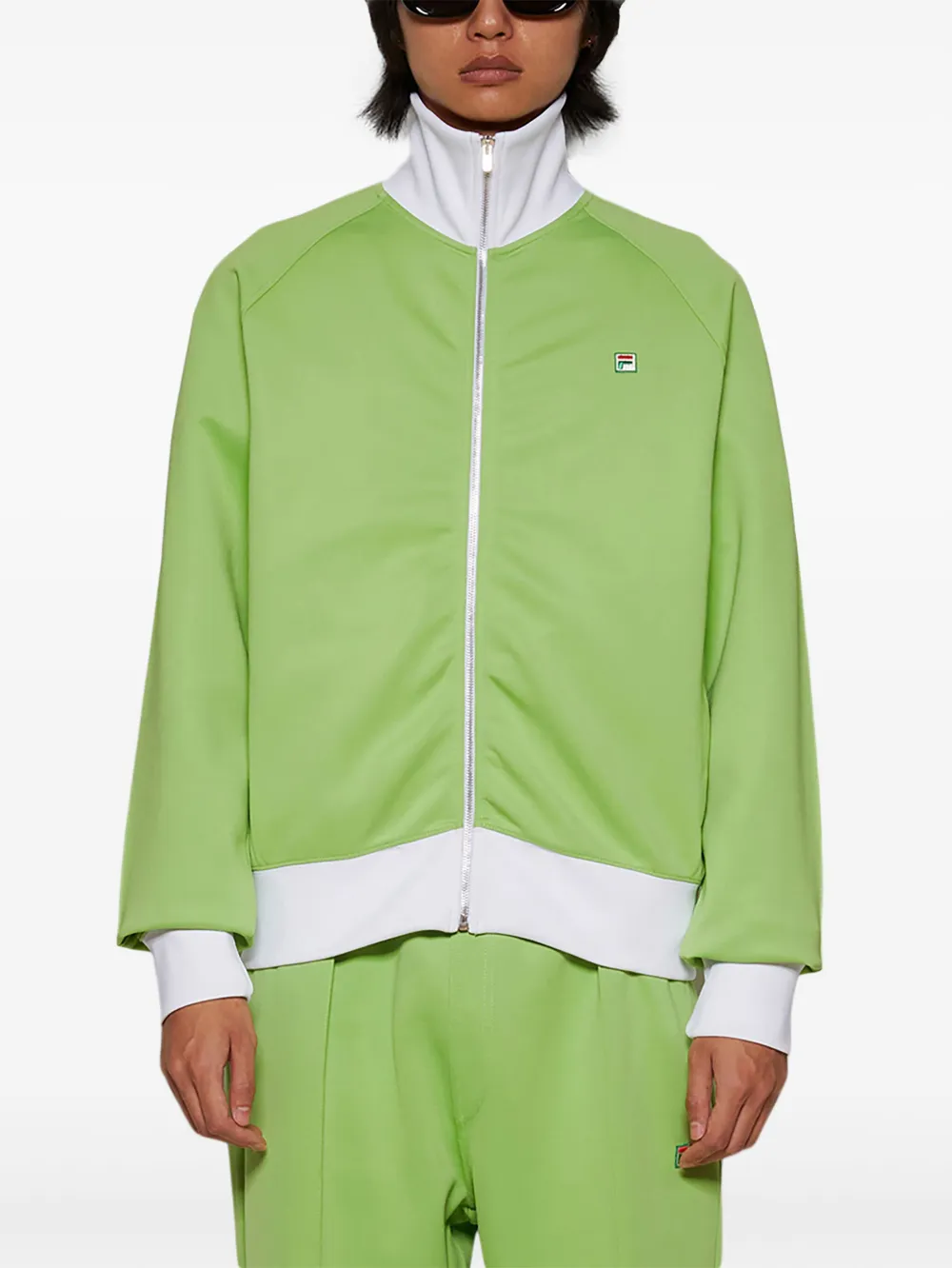 Fila Two-tone Jacket In Green