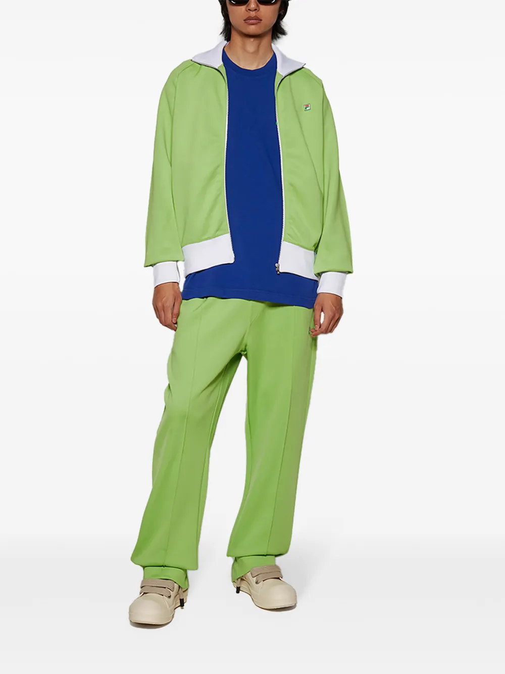 Fila Two-tone Jacket In Green