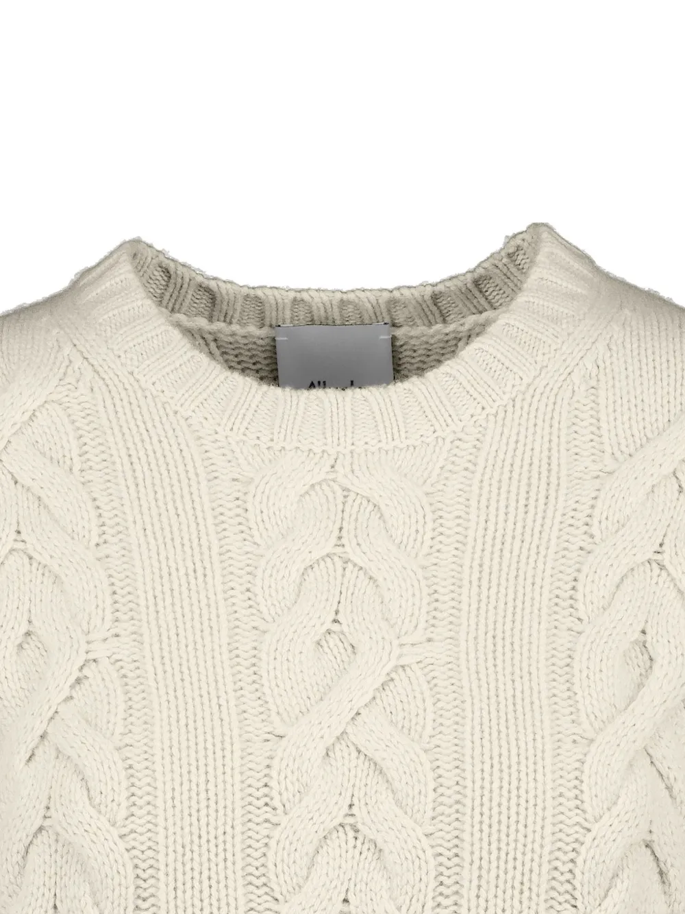 Allude Kabelgebreide trui Beige