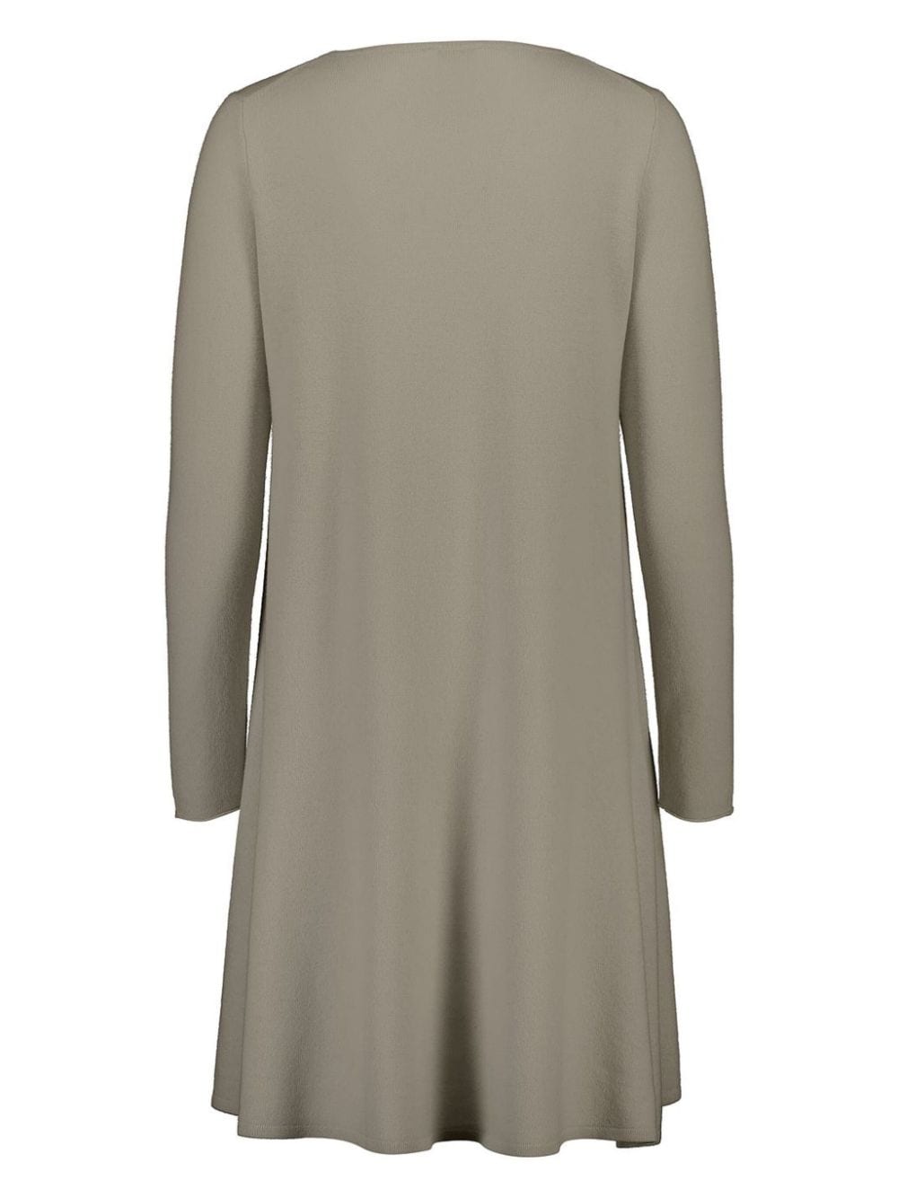 Shop Allude Round-neck Mini Dress In Neutrals