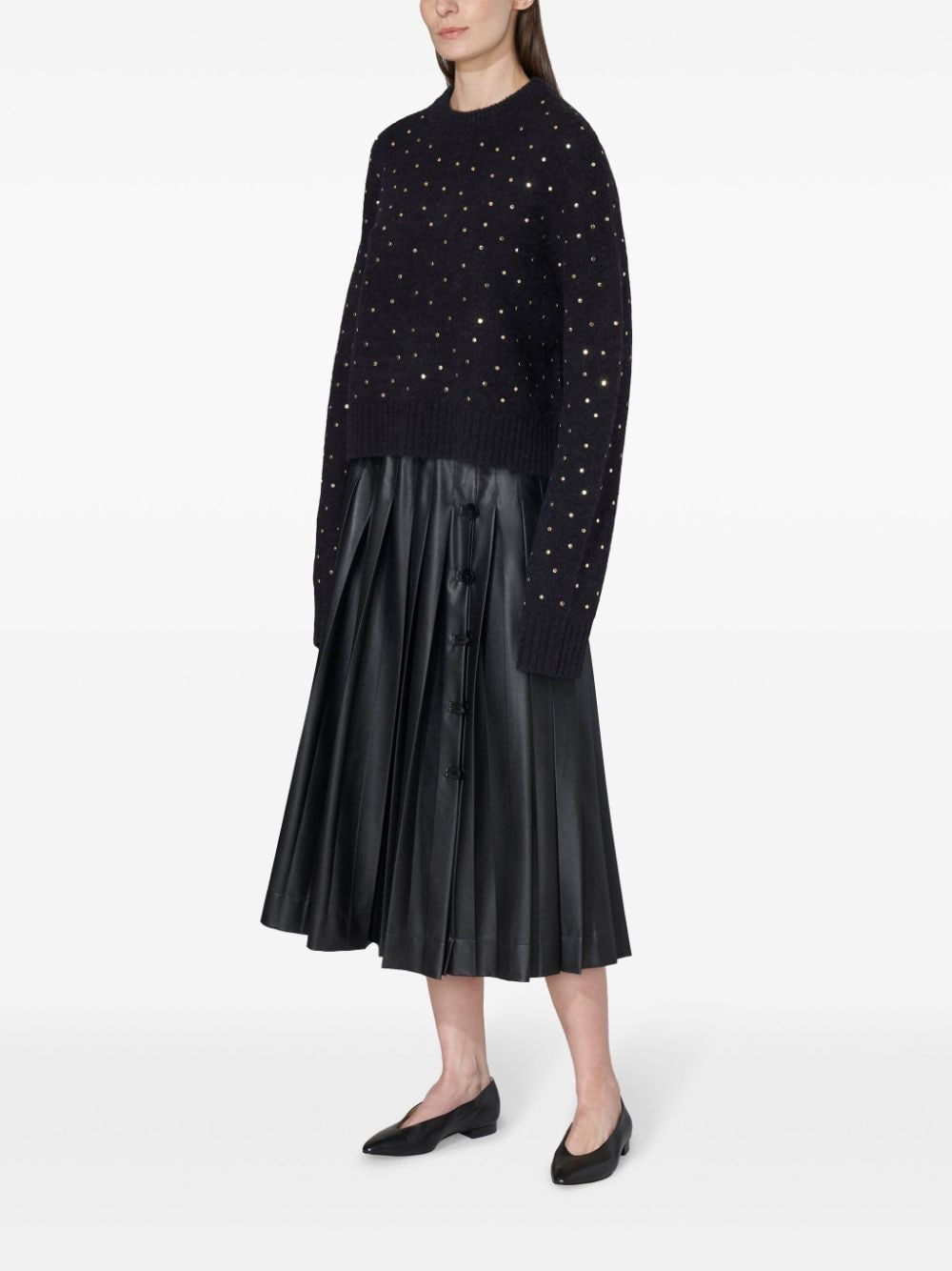 Altuzarra Nock stud-embellished jumper - Zwart