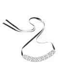 Jennifer Behr Sabine Ribbon choker necklace - Silver