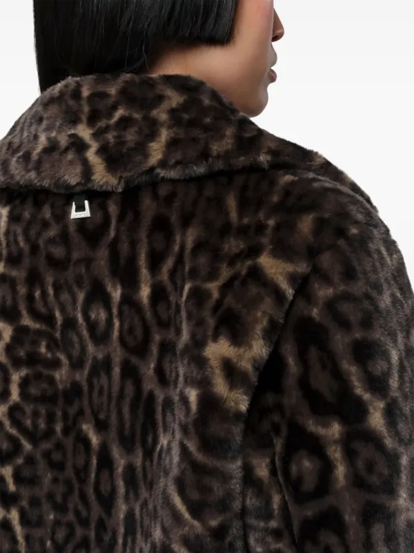 Apparis leopard-print Zippered faux-fur Jacket | Brown