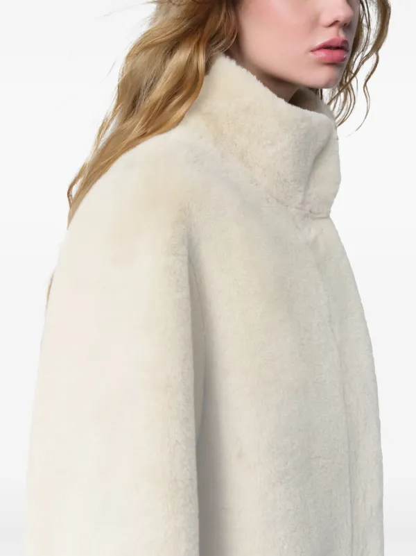 Apparis high-neck Faux Fur Coat | White | FARFETCH CA