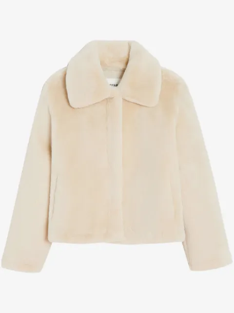 Apparis chamarra texturizada con cuello ancho
