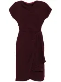 Amsale crepe cowl dress - Purple