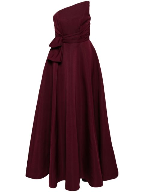 Amsale faille asymmetric gown