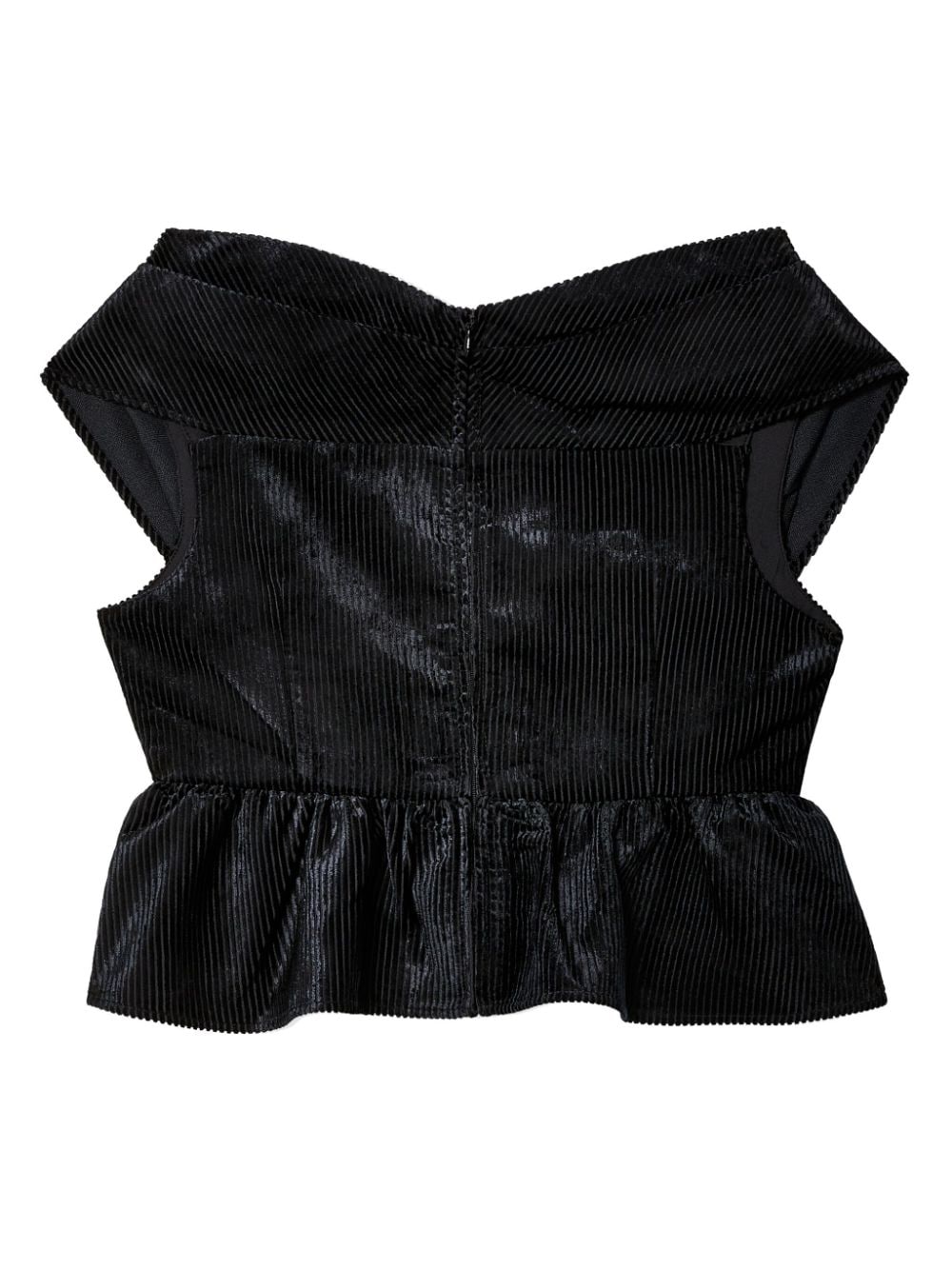 SHUSHU/TONG pleated top - Zwart