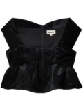 SHUSHU/TONG pleated top - Black