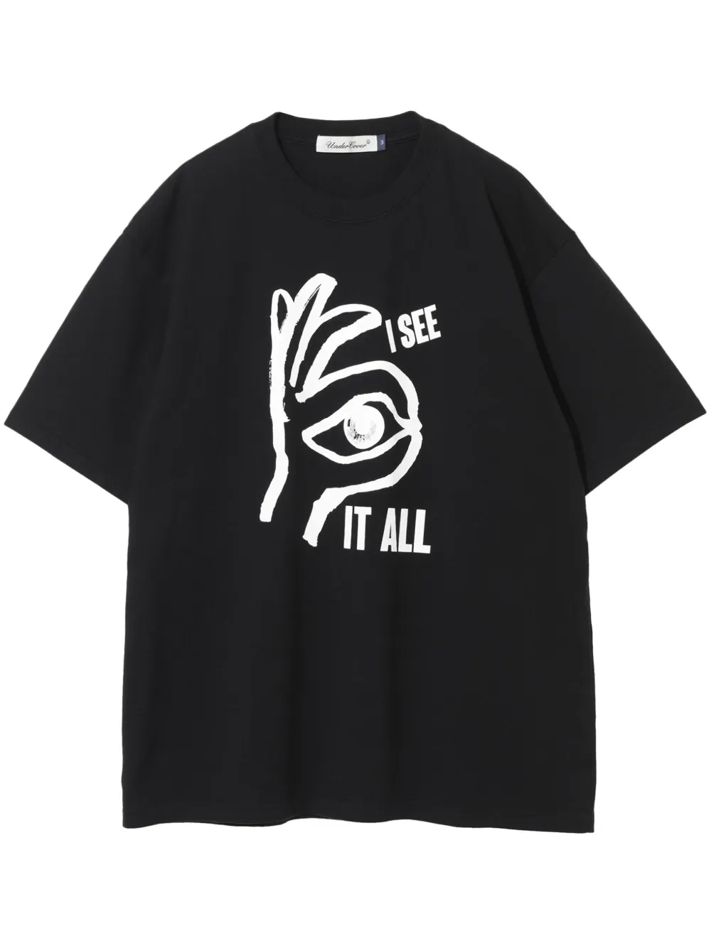 Undercover playera con estampado gráfico del logo | negro | Image 1