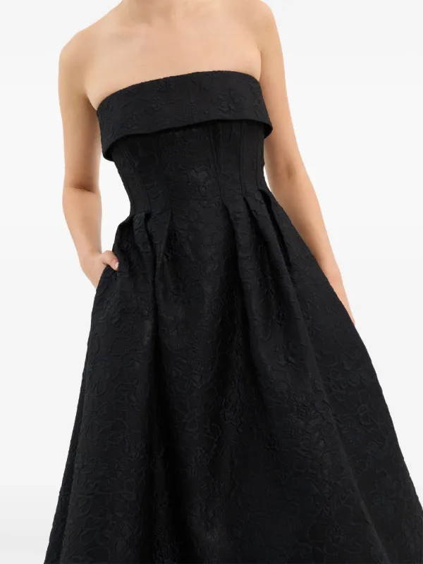 Rebecca Vallance Esther Midi Dress | Black | FARFETCH