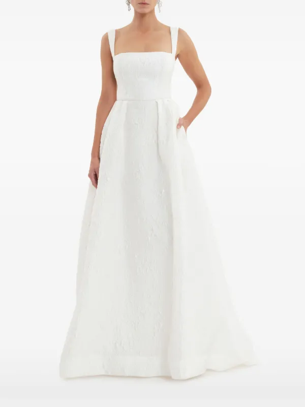 送料無料 内祝い Rebecca FARFETCH | Neutrals | Gown Strap Esther Vallance ワンピース