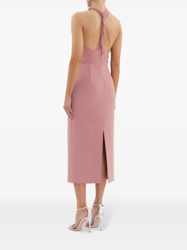 Rebecca Vallance Elora Midi Dress | Pink | FARFETCH BN