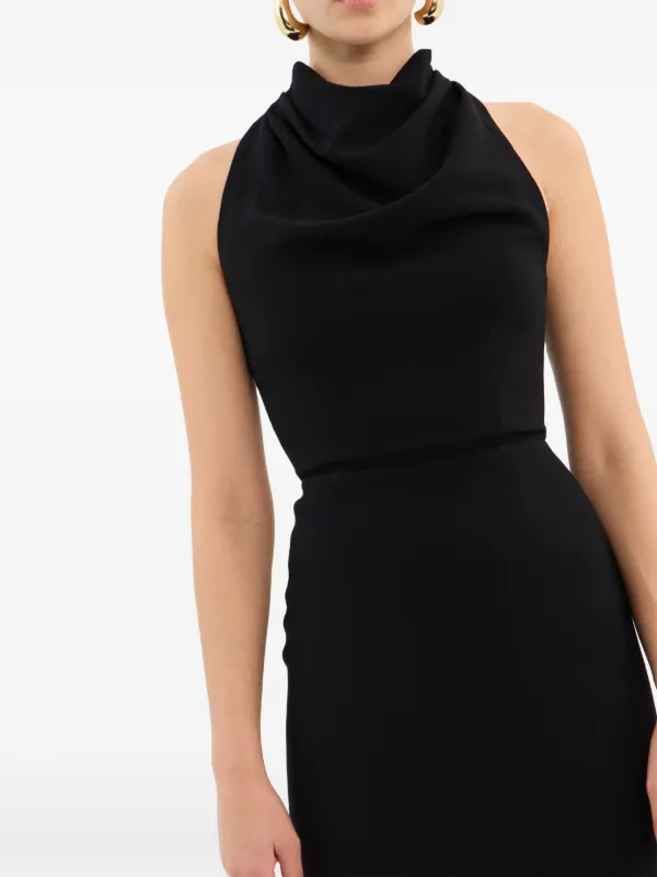 Rebecca Vallance Elora Midi Dress | Black | FARFETCH IN