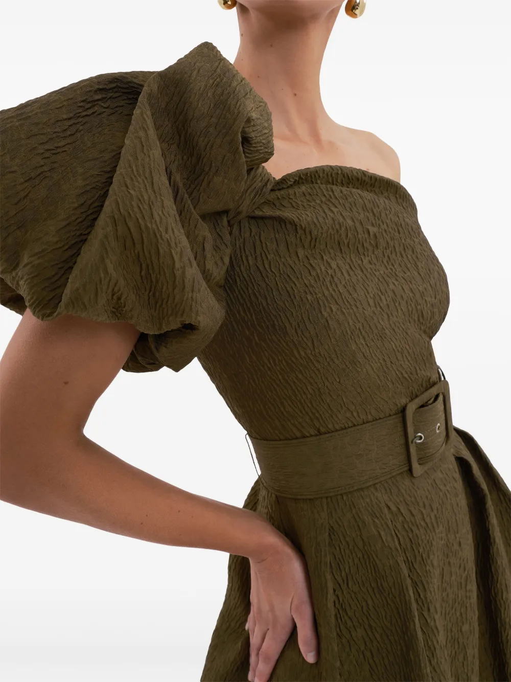 Rebecca Vallance Adalyn midi-jurk Groen