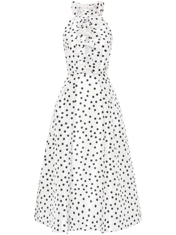 ◆関税込◆【REBECCA VALLANCEC】broderie anglaise midi dress Kitsu broderie anglaise midi dress in black - Rebecca