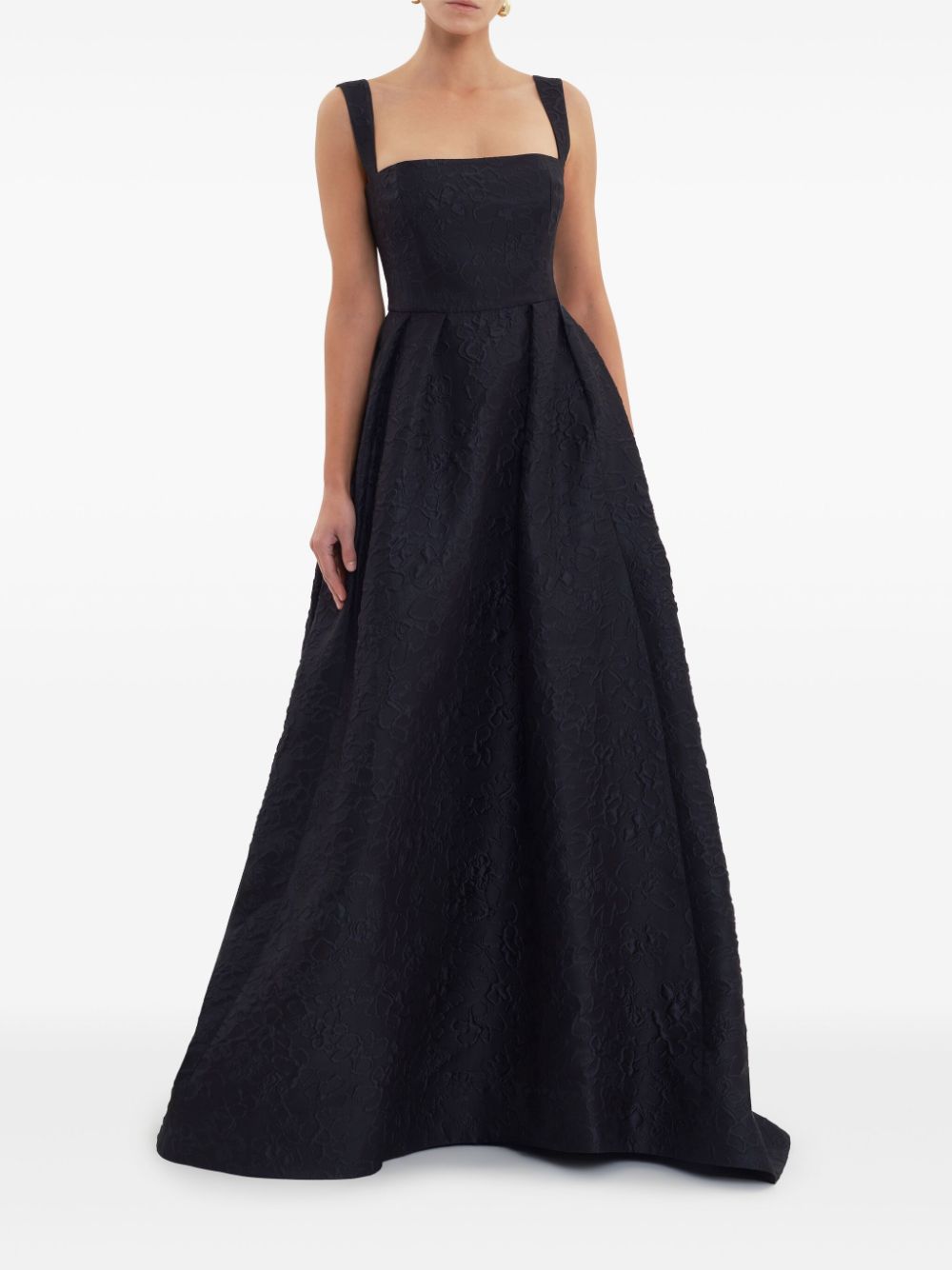 Rebecca Vallance Esther strap gown - Zwart