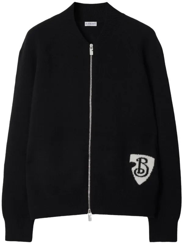 Burberry B Shield ボンバージャケット | ブラック | FARFETCH JP