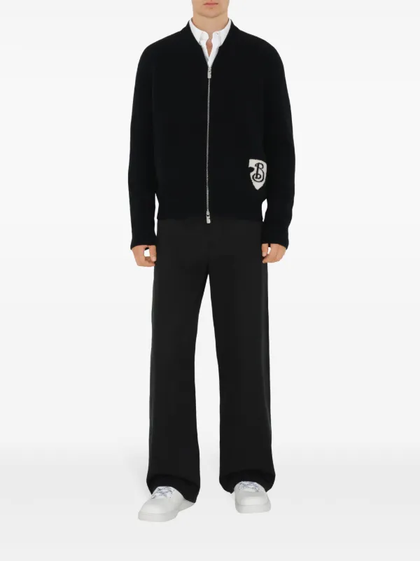 Burberry B Shield ボンバージャケット | ブラック | FARFETCH JP
