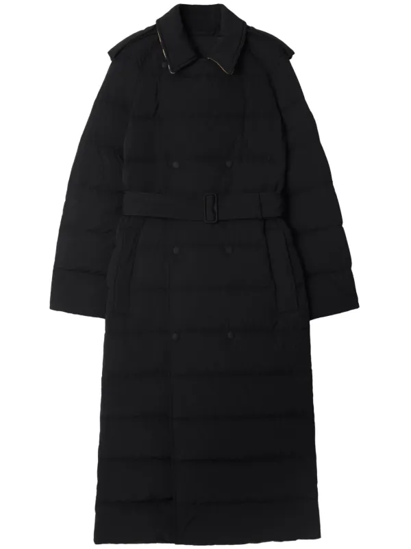 Burberry double breasted puffer coat best sale