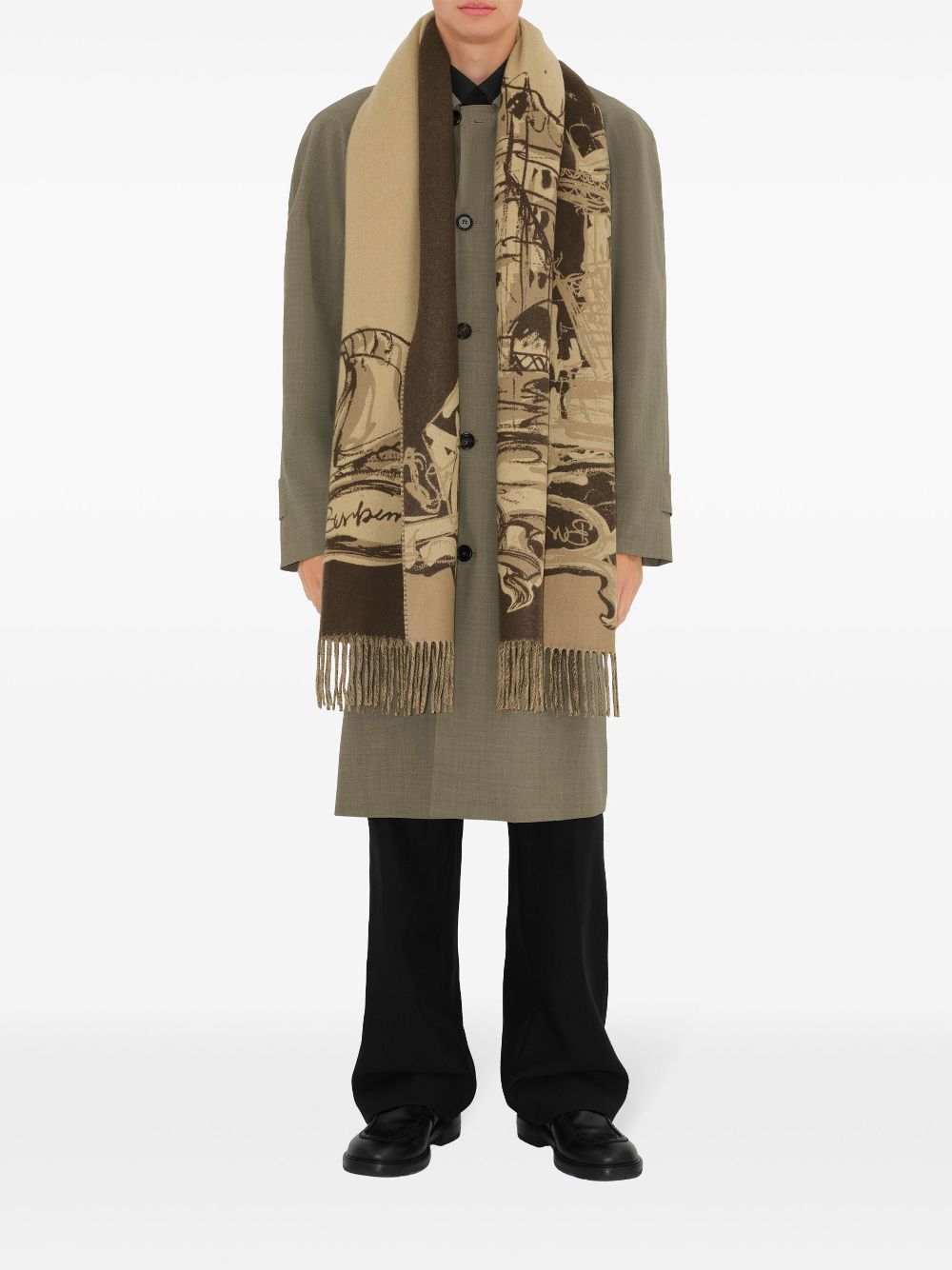 Burberry Tower Bridge scarf Men